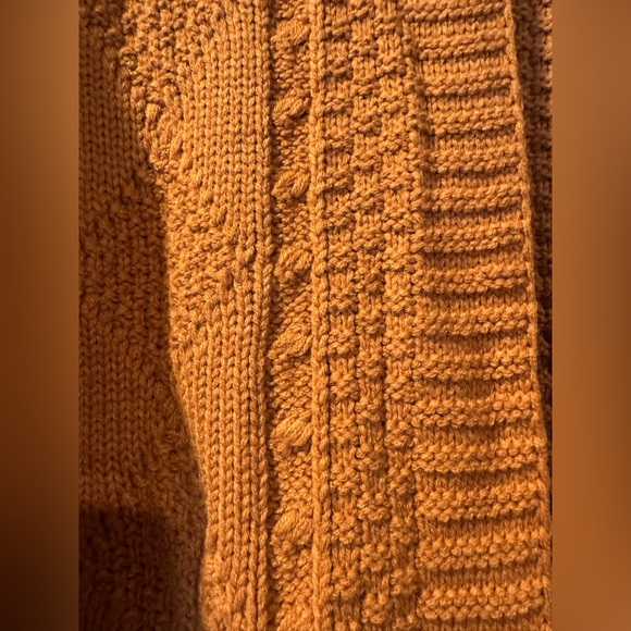 Brown Cable Knit Cardigan - Picture 2 of 6